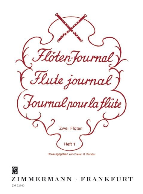 Flute Journal Heft 1 Werke von Fürstenau, Walckiers, Hoffmeister, Romberg, Müller 長笛 雙長笛 齊默爾曼版 | 小雅音樂 Hsiaoya Music