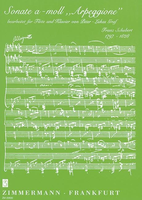 Sonata A minor Arpeggione 舒伯特 奏鳴曲小調 長笛加鋼琴 齊默爾曼版 | 小雅音樂 Hsiaoya Music