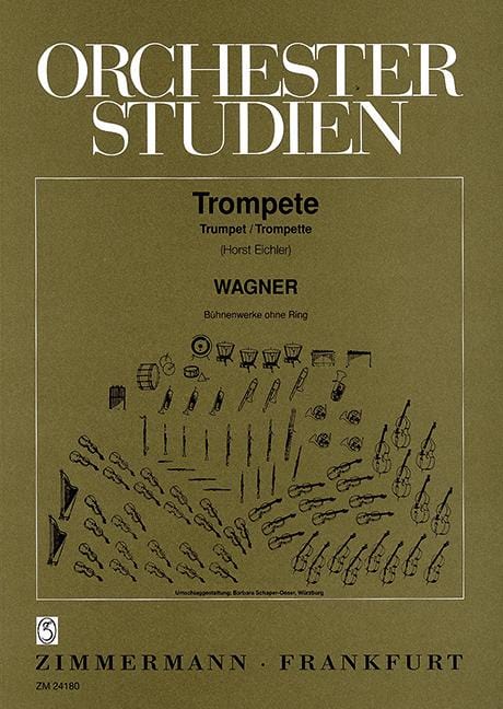 Orchestra Studies Wagner: dramatic work without Ring des Nibelungen 管弦樂團 小號教材 齊默爾曼版 | 小雅音樂 Hsiaoya Music