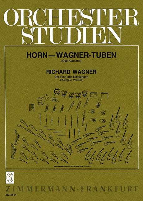 Orchestra Studies Wagner: Der Ring des Nibelungen Vol. I with Wagner tubas Rheingold, Walküre 管弦樂團 尼伯龍根的指環 低音號 法國號教材 齊默爾曼版 | 小雅音樂 Hsiaoya Music