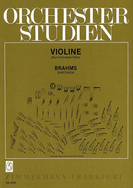 Orchestra Studies Brahms:Symphonies 管弦樂團 小提琴練習曲 齊默爾曼版 | 小雅音樂 Hsiaoya Music