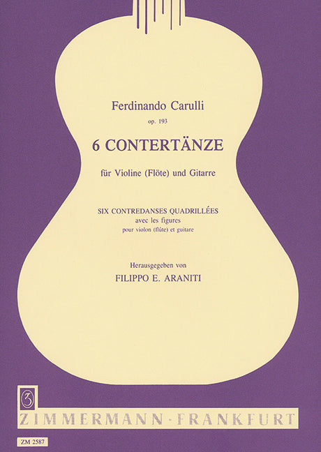 Six Counterdances op. 193 混和二重奏 齊默爾曼版 | 小雅音樂 Hsiaoya Music