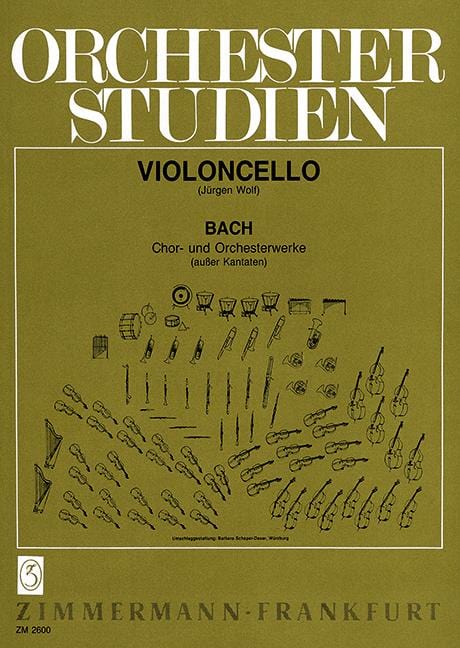Orchestra Studies Bach: ensemble and orchestra works except cantatas 管弦樂團 管弦樂團 清唱劇 大提琴練習曲 齊默爾曼版 | 小雅音樂 Hsiaoya Music