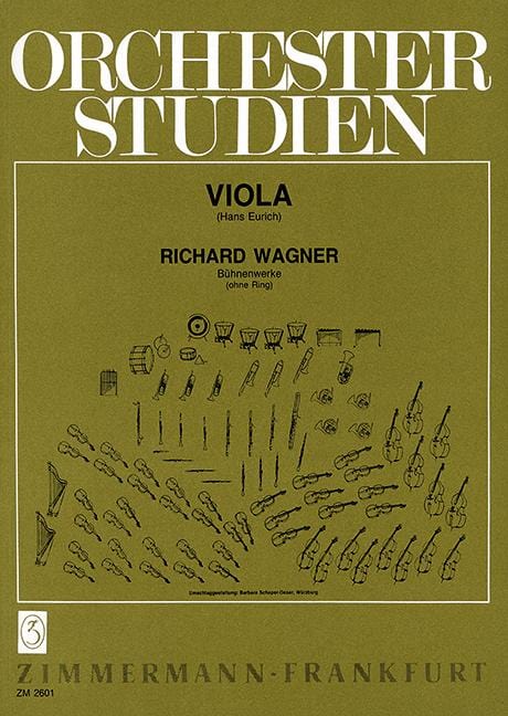 Orchestra Studies Wagner: stage works (except Ring) 管弦樂團 中提琴練習曲 齊默爾曼版 | 小雅音樂 Hsiaoya Music