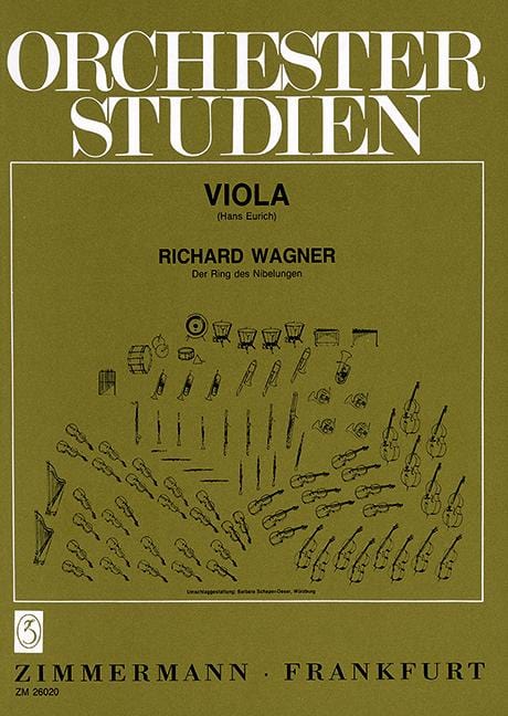 Orchestra Studies Wagner: The Ring of the Negelung 管弦樂團 中提琴練習曲 齊默爾曼版 | 小雅音樂 Hsiaoya Music