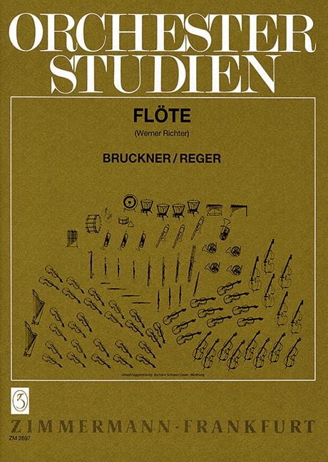 Orchestra Studies for Flute Bruckner, Reger 管弦樂團 長笛 長笛教材 齊默爾曼版 | 小雅音樂 Hsiaoya Music