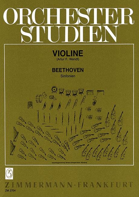Orchestra Studies Beethoven: Symphonies 管弦樂團 交響曲 小提琴練習曲 齊默爾曼版 | 小雅音樂 Hsiaoya Music