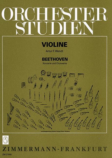 Orchestra Studies Beethoven: Concerts and Choral Works 管弦樂團 音樂會合唱 小提琴練習曲 齊默爾曼版 | 小雅音樂 Hsiaoya Music