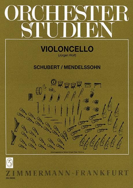 Orchestra Studies Schubert, Mendelssohn 管弦樂團 大提琴練習曲 齊默爾曼版 | 小雅音樂 Hsiaoya Music