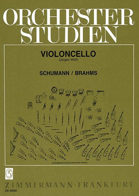 Orchestra Studies Schumann, Brahms 管弦樂團 大提琴練習曲 齊默爾曼版 | 小雅音樂 Hsiaoya Music