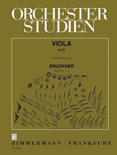 Orchestra Studies Bruckner: Symphonies 1 - 9 管弦樂團 交響曲 中提琴練習曲 齊默爾曼版 | 小雅音樂 Hsiaoya Music