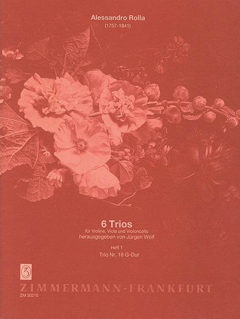 Six Trios Heft 1 Trio No. 18 G major 弦樂三重奏大調 齊默爾曼版 | 小雅音樂 Hsiaoya Music