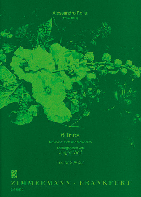 Six Trios Trio No. 2 A major 弦樂三重奏大調 齊默爾曼版 | 小雅音樂 Hsiaoya Music