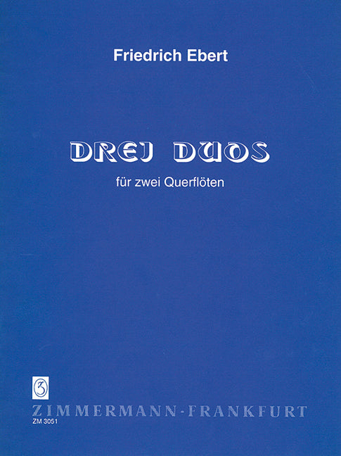 3 Duets Jahresgabe 1993 für die Mitglieder des Vereins ”Freunde der Querflöte e.V.“ 二重奏 雙長笛 齊默爾曼版 | 小雅音樂 Hsiaoya Music