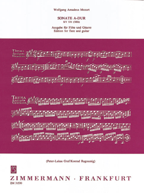 Sonata A major KV 331 (300i) 莫札特 混和二重奏 奏鳴曲大調 齊默爾曼版 | 小雅音樂 Hsiaoya Music