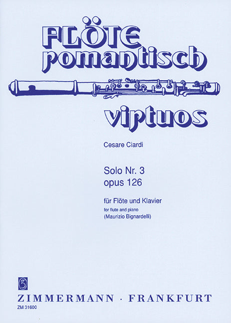 3 Soli op. 126 Solo Nr. 3 e-Moll 長笛加鋼琴 齊默爾曼版 | 小雅音樂 Hsiaoya Music