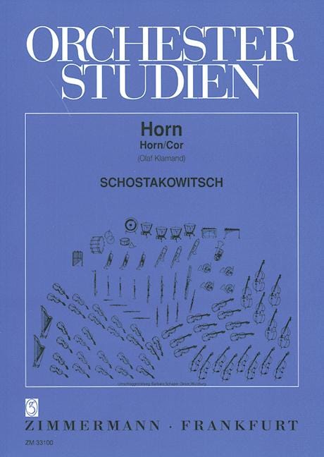 Orchestra Studies for Horn Schostakowitsch 管弦樂團 法國號 法國號教材 齊默爾曼版 | 小雅音樂 Hsiaoya Music