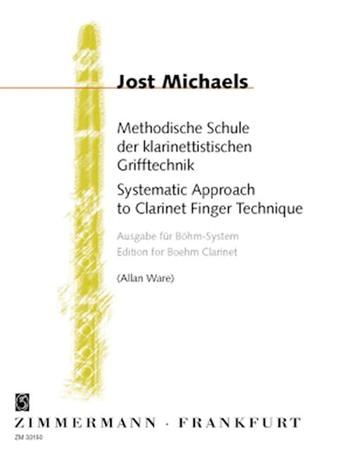 Systematic Approach to Clarinet Finger Technique boehm clarinet 譜表 豎笛教材 齊默爾曼版 | 小雅音樂 Hsiaoya Music