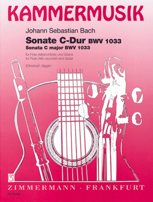 Sonata C major BWV 1033 巴赫約翰‧瑟巴斯提安 混和二重奏 奏鳴曲大調 齊默爾曼版 | 小雅音樂 Hsiaoya Music