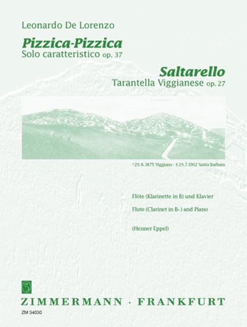 Saltarello/Pizzica-Pizzica op. 27/op. 37 長笛加鋼琴 齊默爾曼版 | 小雅音樂 Hsiaoya Music