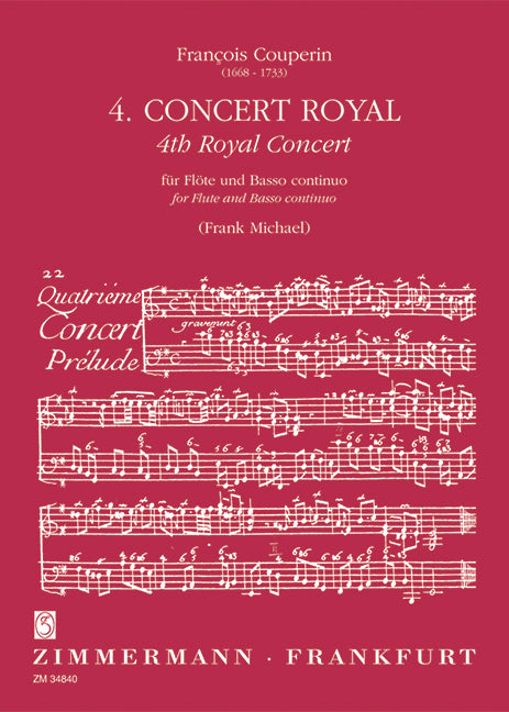 4. Concert Royal 庫普蘭弗朗索瓦 音樂會 長笛加鋼琴 齊默爾曼版 | 小雅音樂 Hsiaoya Music