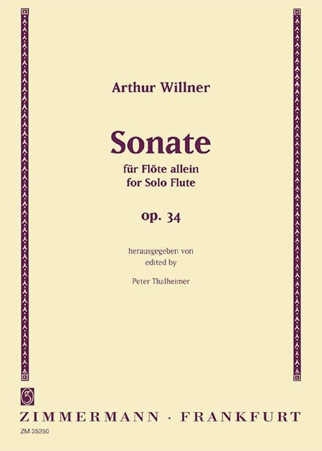 Sonata op. 34 Reedition of the Zimmermann edition from 1926 奏鳴曲 簧片 長笛獨奏 齊默爾曼版 | 小雅音樂 Hsiaoya Music