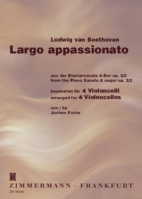 Largo appassionato from the Piano Sonata A major op. 2/2 貝多芬 熱情 鋼琴奏鳴曲大調 大提琴 3把以上 齊默爾曼版 | 小雅音樂 Hsiaoya Music