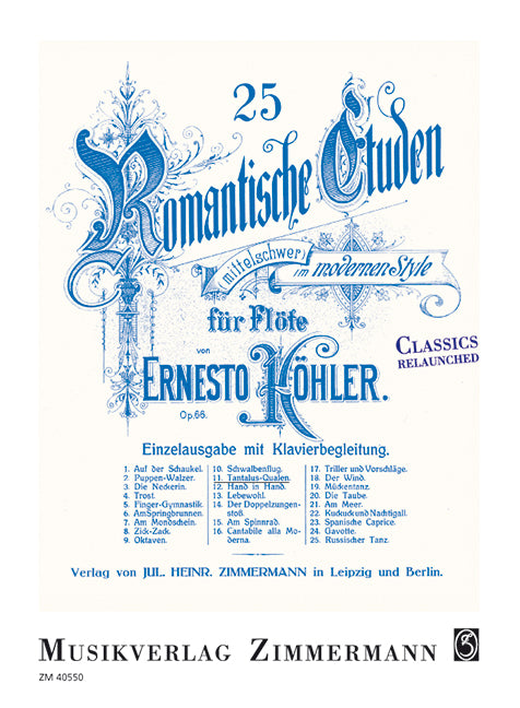 25 romantische Etüden op. 66/11 Nr. 11: Tantalus-Qualen 長笛教材 齊默爾曼版 | 小雅音樂 Hsiaoya Music