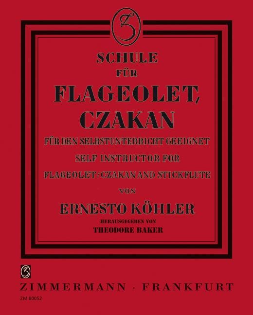Flageolett/Czakan and Stickflute 長笛 長笛教材 齊默爾曼版 | 小雅音樂 Hsiaoya Music