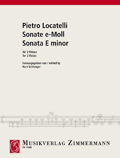 Sonata E minor 洛卡泰利 奏鳴曲小調 雙長笛 齊默爾曼版 | 小雅音樂 Hsiaoya Music