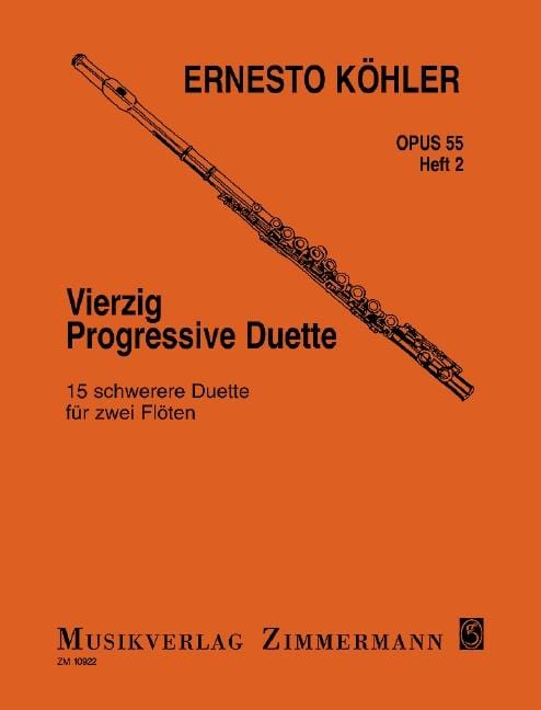 Forty progressive duets op. 55 Heft 2 15 schwerere Duette 二重奏 二重奏 長笛教材 齊默爾曼版 | 小雅音樂 Hsiaoya Music