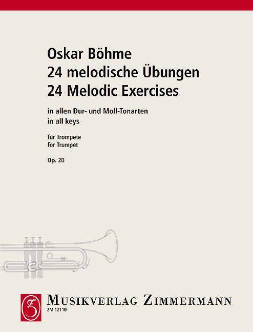 24 Melodic Exercises in all keys op. 20 練習曲 小號教材 齊默爾曼版 | 小雅音樂 Hsiaoya Music