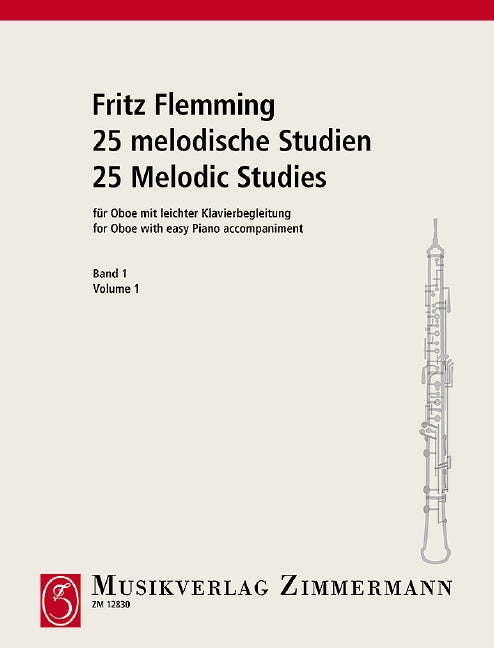 25 Melodic Studies Heft 1 雙簧管加鋼琴 齊默爾曼版 | 小雅音樂 Hsiaoya Music