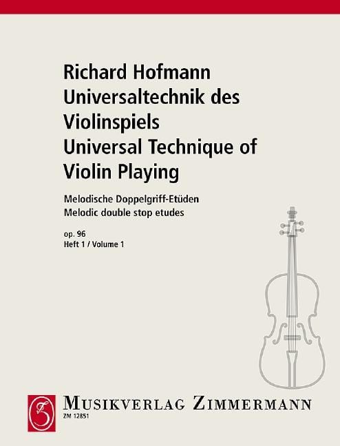 Universal Technique of Violin Playing op. 96 Heft 1 Melodic double stop etudes 小提琴 雙音練習曲 小提琴練習曲 齊默爾曼版 | 小雅音樂 Hsiaoya Music