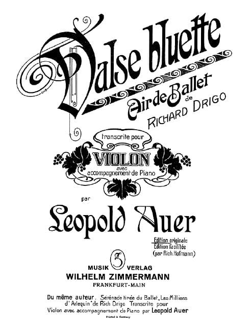 Valse bluette Air de ballet 德利哥 圓舞曲 芭蕾 小提琴加鋼琴 齊默爾曼版 | 小雅音樂 Hsiaoya Music