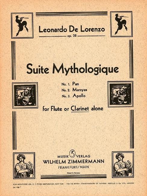 Suite mythologique op. 38 組曲 豎笛獨奏 齊默爾曼版 | 小雅音樂 Hsiaoya Music