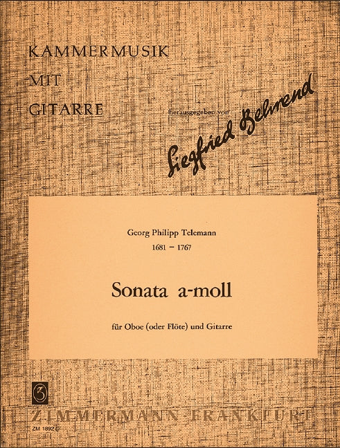 Sonata A minor 泰勒曼 混和二重奏 奏鳴曲小調 齊默爾曼版 | 小雅音樂 Hsiaoya Music