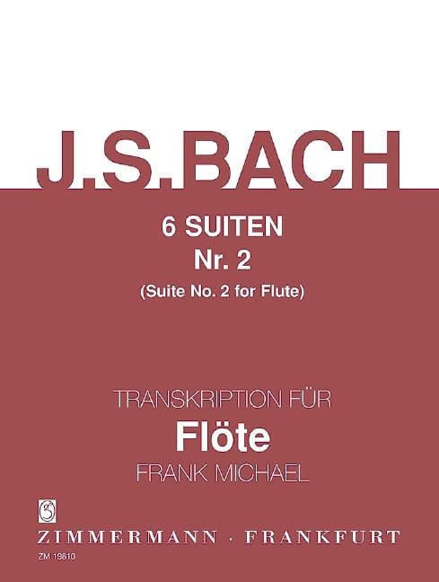 Six Suites BWV 1008 No. 2 D minor 巴赫約翰‧瑟巴斯提安 組曲 小調 長笛獨奏 齊默爾曼版 | 小雅音樂 Hsiaoya Music