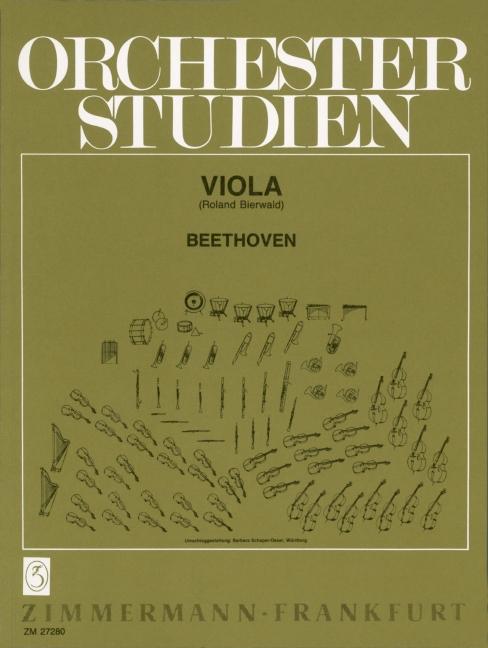 Orchestra Studies Viola Beethoven 管弦樂團中提琴 中提琴練習曲 齊默爾曼版 | 小雅音樂 Hsiaoya Music