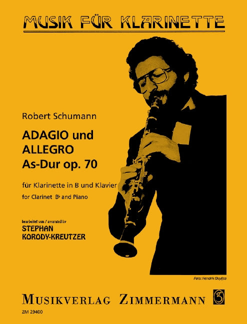 Adagio and Allegro A flat major op. 70 舒曼．羅伯特 慢板快板 大調 豎笛 1把以上加鋼琴 齊默爾曼版 | 小雅音樂 Hsiaoya Music