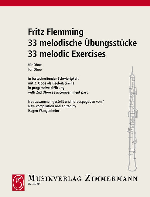 33 Exercises (from ZZM 12000-12020) 練習曲 雙簧管教材 齊默爾曼版 | 小雅音樂 Hsiaoya Music