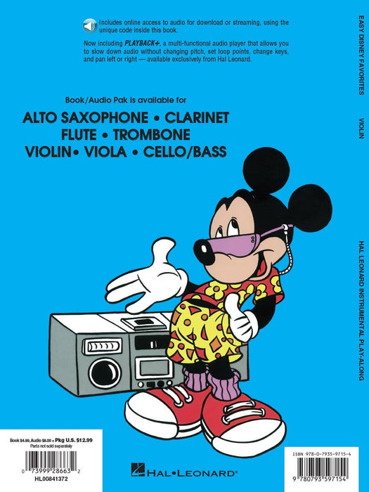 Easy Disney Favorites Violin Play-Along Pack 小提琴 | 小雅音樂 Hsiaoya Music