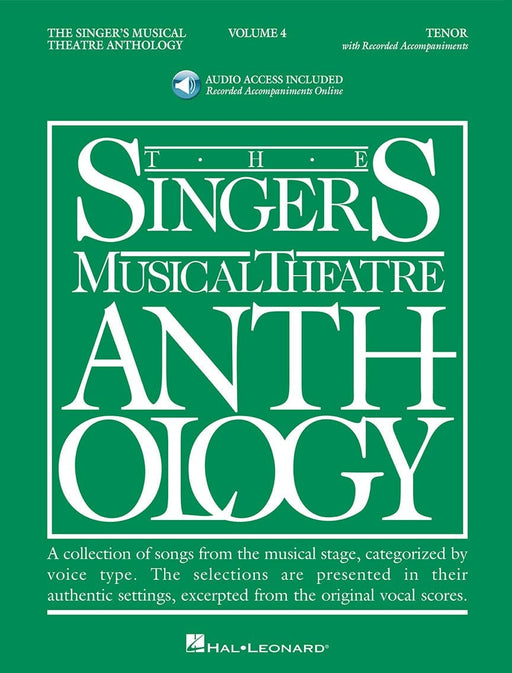 The Singer's Musical Theatre Anthology: Tenor, Volume 4 Book/Online Audio | 小雅音樂 Hsiaoya Music