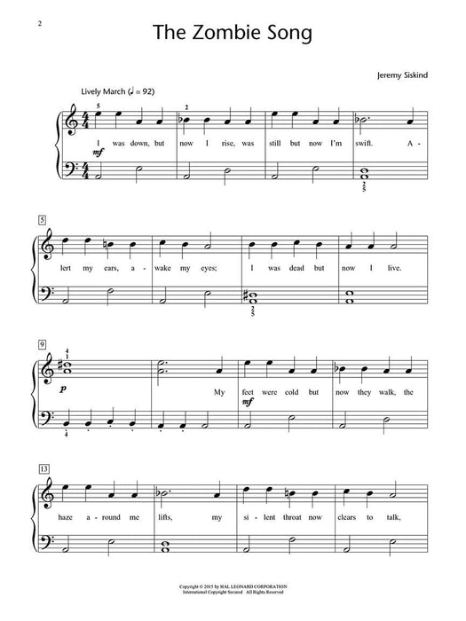 The Zombie Song Hal Leonard Student Piano Library Showcase Solos - Late Elementary Level 3 鋼琴 獨奏 | 小雅音樂 Hsiaoya Music
