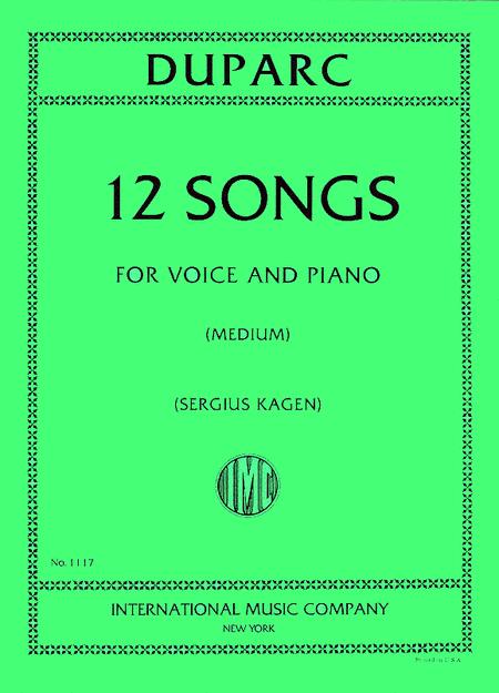 Twelve Songs for Medium Voice 歌曲 聲樂 | 小雅音樂 Hsiaoya Music