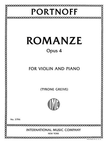 Romanze, Op. 4 浪漫曲 小提琴 (含鋼琴伴奏) 國際版 | 小雅音樂 Hsiaoya Music