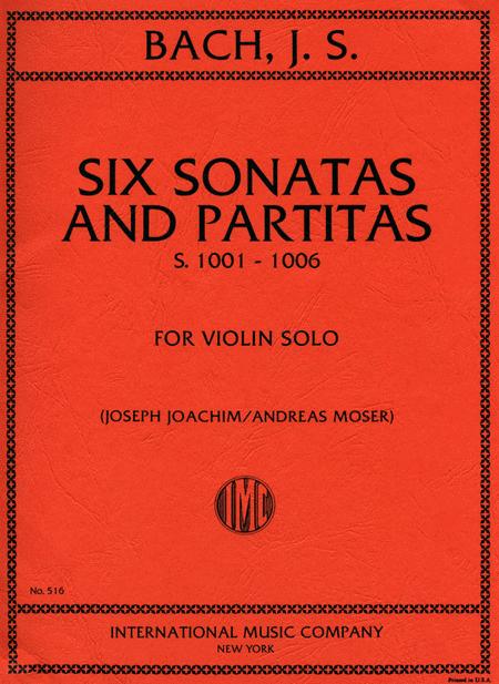 Six Sonatas and Partitas, BWV1001-1006 巴赫約翰瑟巴斯提安 奏鳴曲組曲 小提琴獨奏 國際版 | 小雅音樂 Hsiaoya Music