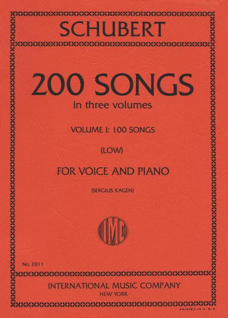 200 Songs (Low) - Volume I 舒伯特 歌 | 小雅音樂 Hsiaoya Music