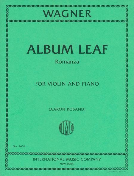 Album Leaf (Romanza) 華格納理查 小提琴 (含鋼琴伴奏) 國際版 | 小雅音樂 Hsiaoya Music