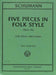 Five Pieces in Folk Style, Opus 102 舒曼羅伯特 小品民謠作品 中提琴 (含鋼琴伴奏) 國際版 | 小雅音樂 Hsiaoya Music
